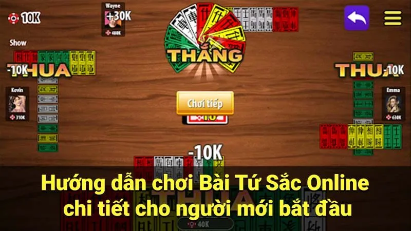 Hướng dẫn chơi Bài Tứ Sắc Online chi tiết cho người mới bắt đầu