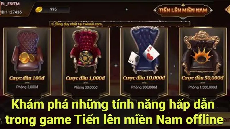 Khám phá những tính năng hấp dẫn trong game Tiến lên miền Nam offline