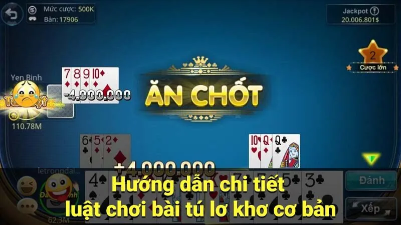 Hướng dẫn chi tiết luật chơi bài tú lơ khơ cơ bản